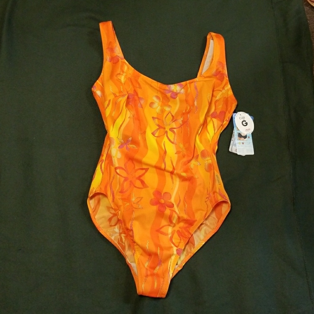 Swimsuit Cleopatra vibrate Orange and yellow